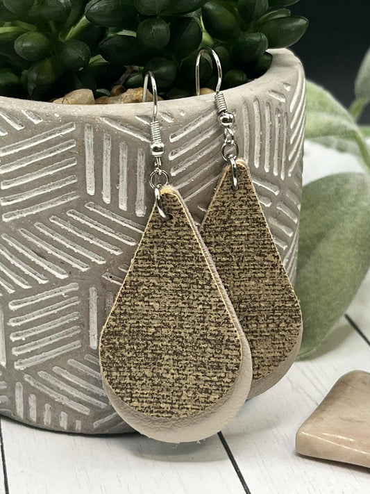 Leather and Brown Linen