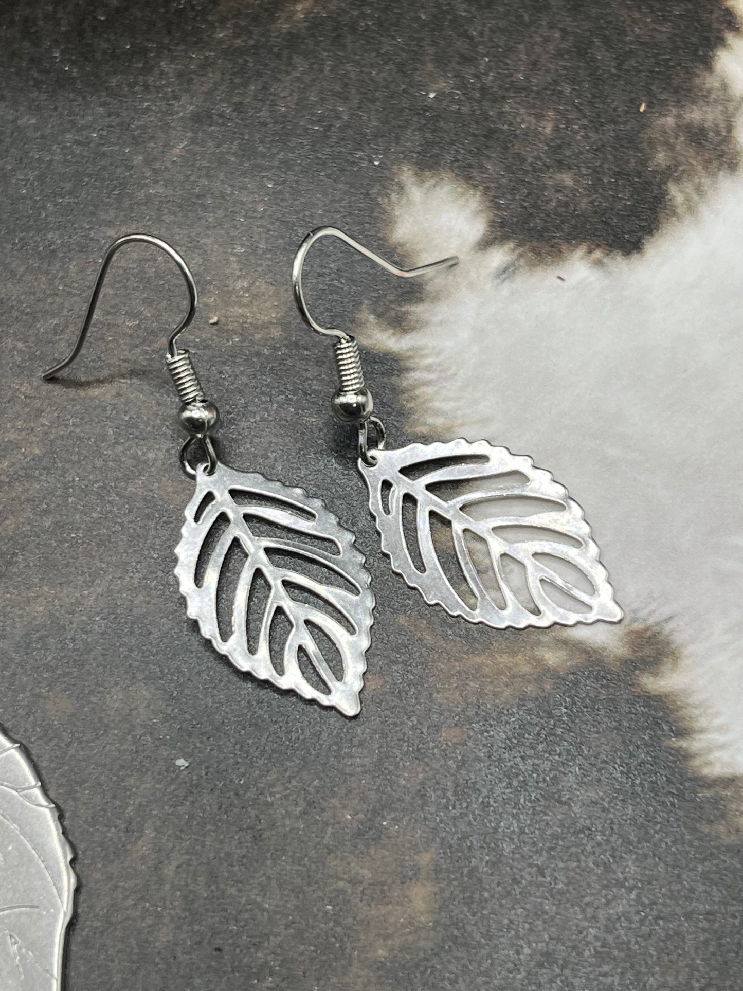Dainty Leaf Earrings