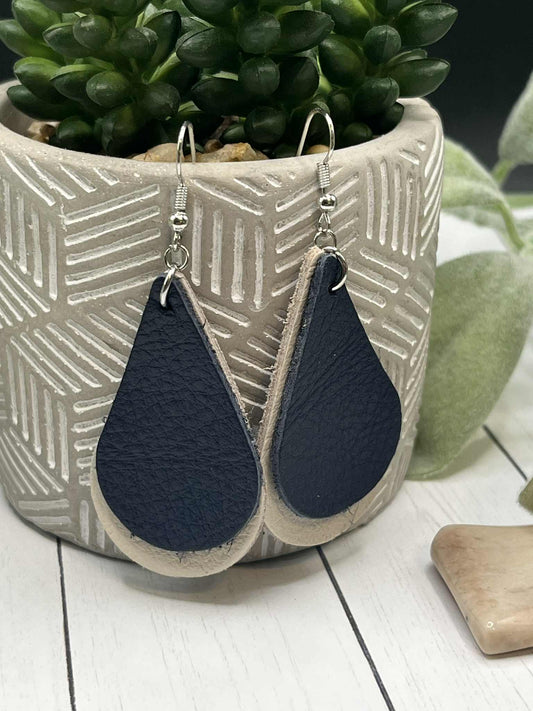Navy & Cream Tear-drops