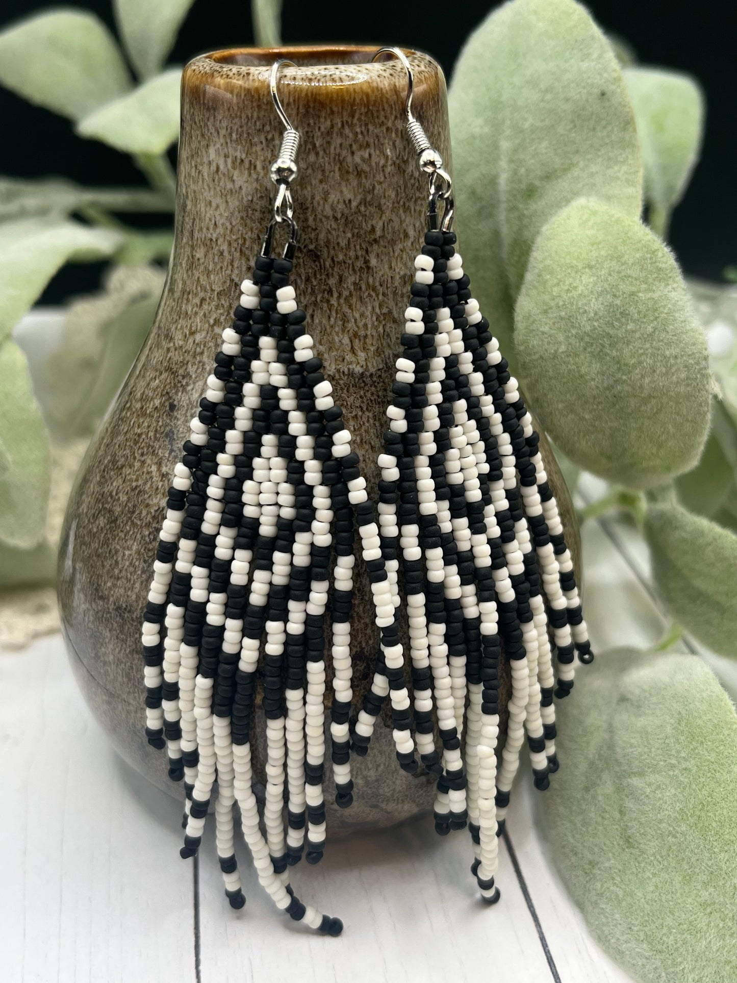 Classic Black and Cream Fringe