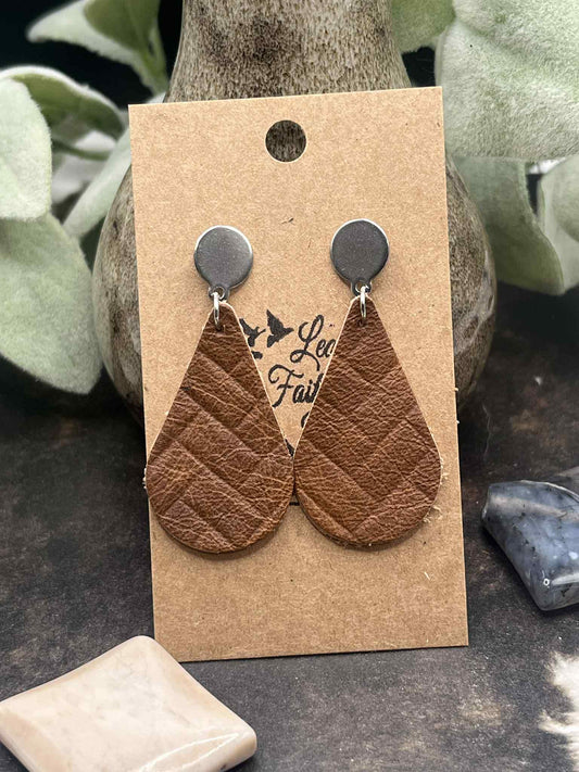 Leather Teardrops